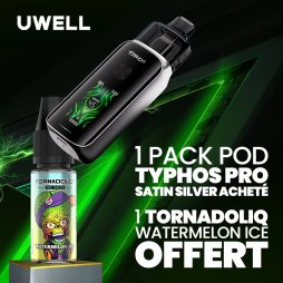 [Offer] Buy 1 Typhos Pro Satin Silver Pod Pack, get 1 Tornadoliq Watermelon Ice Free