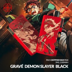 Kit DotPod Max V1.5 5ml 2100mAh Engraved Demon Slayer Red - Dotmod