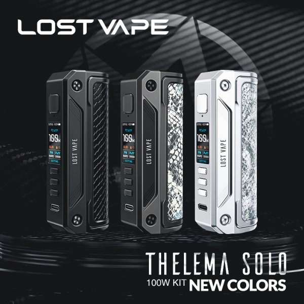 Box Thelema Solo 100W 21700/18650 New Colors - Lost Vape