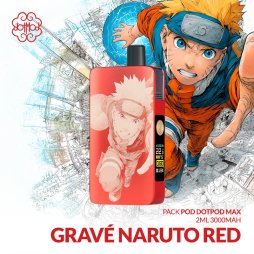 Pack DotPod Max V1.5 5ml 2100mAh Gravé Naruto Red- Dotmod