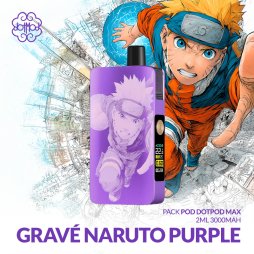 Pack DotPod Max V1.5 5ml 2100mAh Gravé Naruto Purple - Dotmod