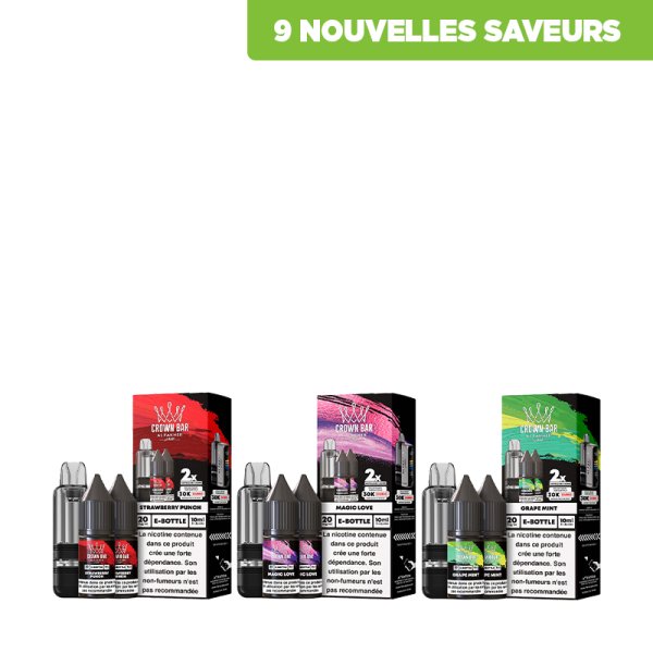 Cubic Cartridge 30k 20ml (1pc) + E-liquids 20mg 10ml (2pcs) - Crown Bar by Al Fakher