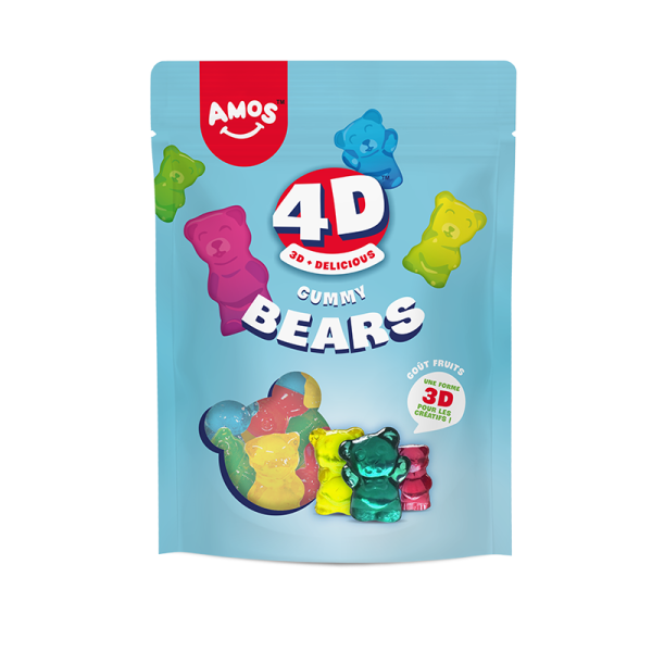 Candy Gummy Bears 4D 120g - Amos