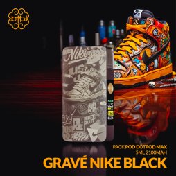 Pack DotPod Max V1.5 5ml 2100mAh Gravé Nike Black - Dotmod