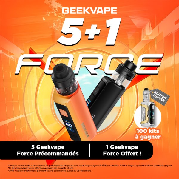 [Offer] 5 Force Pod Kits Purchased, 1 Force Pod Kit For Free - Geekvape