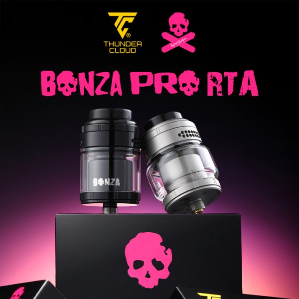 Bonza Pro RTA 4/6ml 26.5mm - Thunder Cloud x Vaping Bogan