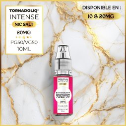 Strawberry Raspberry Cherry Ice Nic Salts 20mg 10ml - Intense by Tornadoliq