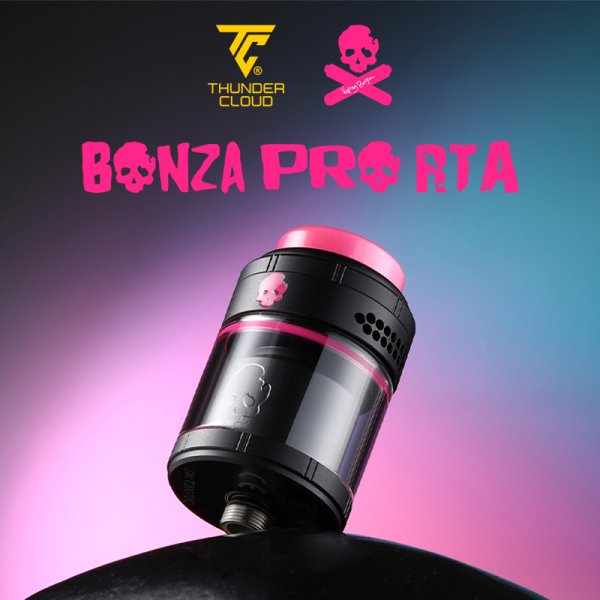 Bonza Pro RTA Black Pink Limited Edition 4/6ml 26.5mm - Thunder Cloud x Vaping Bogan