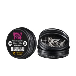 Coils Bonza Pro 4-Core Fused Clapton Ni80 0.23/0.25Ω (10pcs) - Thunder Cloud x Vaping Bogan