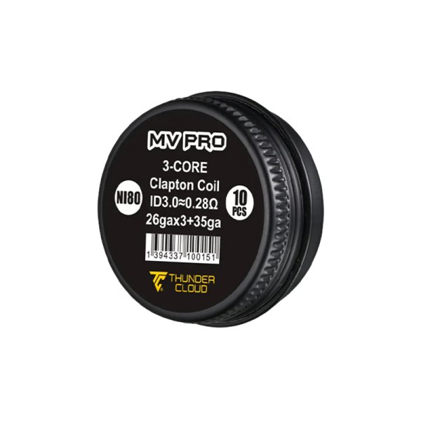 [Destockage] Coils Blaze 3-Core Clapton Ni80 0.28/0.35Ω (10pcs) - Thunder Cloud x Mike Vapes