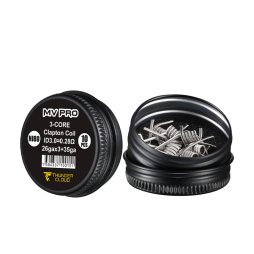 Coils Blaze 3-Core Clapton Ni80 0.28/0.35Ω (10pcs) - Thunder Cloud x Mike Vapes
