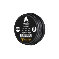 Coils Blaze 3-Core Clapton Ni80 0.28/0.35Ω (10pcs) - Thunder Cloud x Mike Vapes