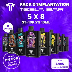 Pack d'Implantation MT-10K 2% 10ml (40pcs) - Tesla Bar by Teslacigs