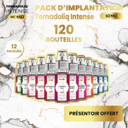 Nic Salts E-liquids Implementation Pack 10mg 10ml (120pcs) - Intense by Tornadoliq
