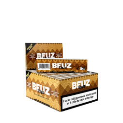 Feuilles A Rouler Chanvre Naturel Slim Star + Filtres (24pcs) - Beuz