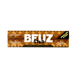 Rolling Papers Natural Hemp Slim Star + Tips (24pcs) - Beuz