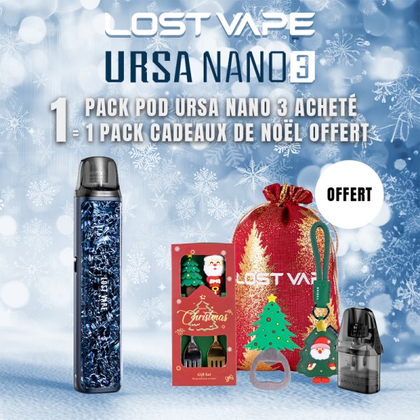 [Offre] 1 Pack Pod Ursa Nano 3 Acheté, 1 Pack Cadeaux de Noël Offert - Lost Vape