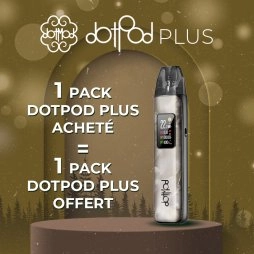 [Offre] 1 Pack Dotpod Plus Gold Grey Acheté, 1 Pack Pod Dotpod Plus Gold Grey Offert - Dotmod