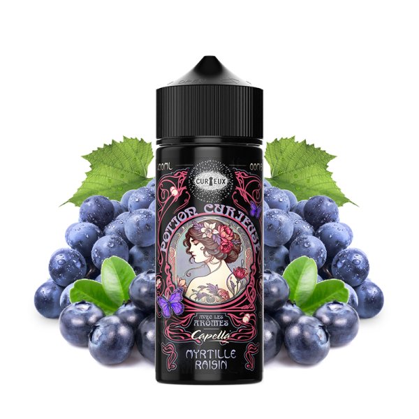 Myrtille Raisin 0mg 100ml - Les Potions Curieuses by Curieux