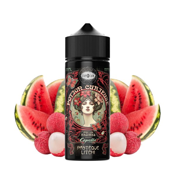 Pastèque Litchi 0mg 100ml - Les Potions Curieuses by Curieux