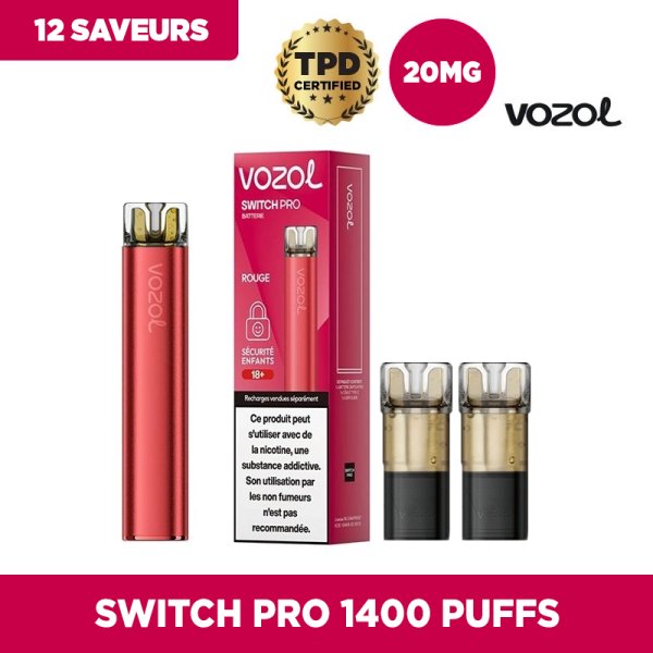 Starter Kit Switch Pro Red Edition (20mg x2)  - Vozol