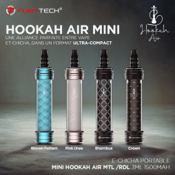 Portable E-Shisha Hookah Air Mini MTL /RDL 3ml 1500mAh - Fumytech