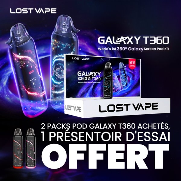 [Offer] Buy 2 Galaxy T360 Pod Kits, Get 1 Test Display Free - Lost Vape