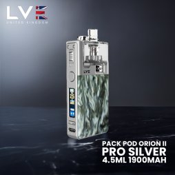 Kit Pod Orion II Pro Silver 4.5ml 1900mAh - LVE