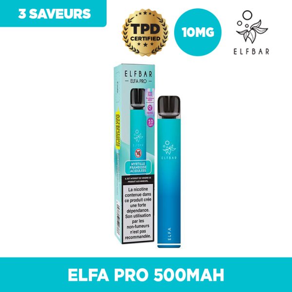 Pack Elfa Pro 500mah 10mg - Elfbar