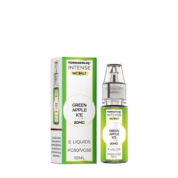 Green Apple Ice Nic Salts 10ml - Intense by Tornadoliq
