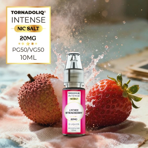 Lychee Strawberry Nic Salts 10ml - Intense by Tornadoliq