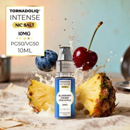 Blueberry Cherry Pineapple Nic Salts 10ml - Intense by Tornadoliq