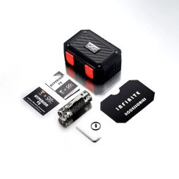 Mech Mod Hyperion V2 Silver Brass Engraved - Thunder Cloud x Infinite Modz