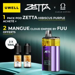 [Offer] Buy 1 Zetta Pod Kit Hibiscus Purple, Get 2 Mangue 10ml Cloud Empire by Fuu Free – Uwell