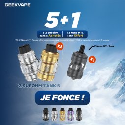 [Offer] Buy 5 Zeus Sub-Ohm 5, Get 1 Z Nano MTL Free - Geekvape