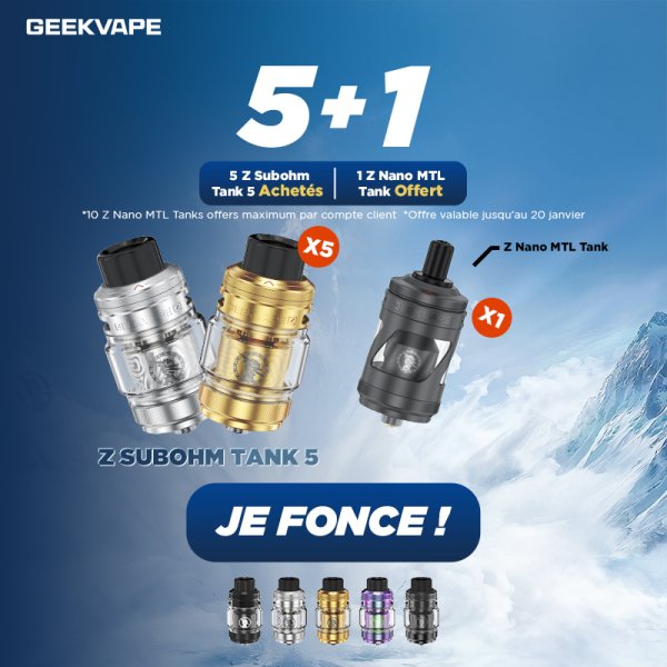 [Offer] Buy 5 Zeus Sub-Ohm 5, Get 1 Z Nano MTL Free - Geekvape