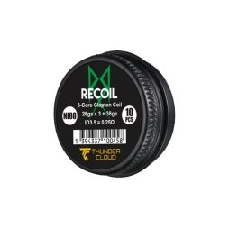 Recoil 3-Core Clapton Coils Ni80 0.25Ω (10pcs) - Thunder Cloud x Grimm Green