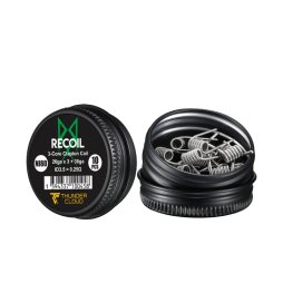 Recoil 3-Core Clapton Coils Ni80 0.25Ω (10pcs) - Thunder Cloud x Grimm Green