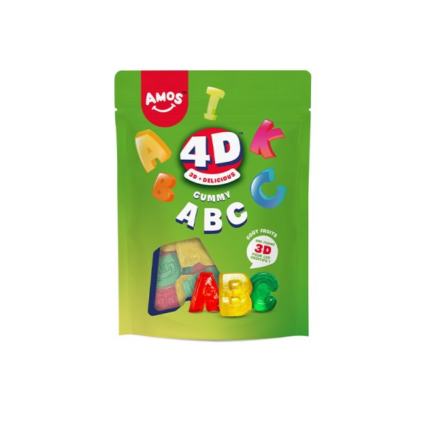 Candy Gummy ABC 4D 120g - Amos