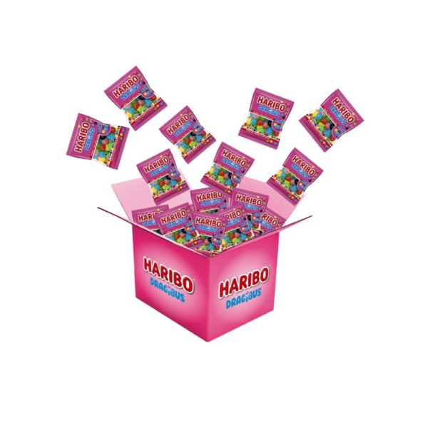 Box of Dragibus Veggie Candies (750 sachets) – Haribo