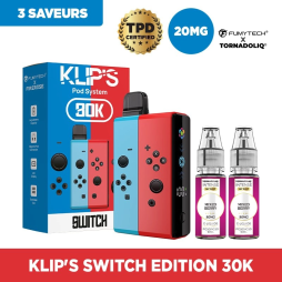 Pack Klip's Switch Edition 30k 2200mAh 7ml / 2% - Fumytech x Firerose