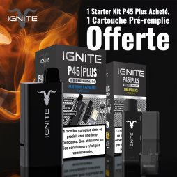 1 Starter Kit P45 Plus Blueberry Raspberry Acheté, 1 Cartouche Pré-remplie Pineapple Ice Offerte - Ignite [Offre]