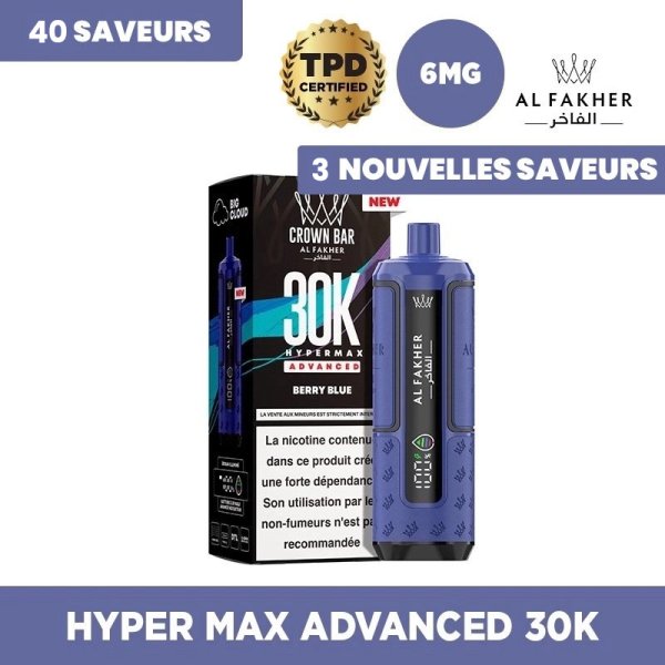 Hyper Max Advanced 30k 950mAh - Crown Bar by Al Fakher