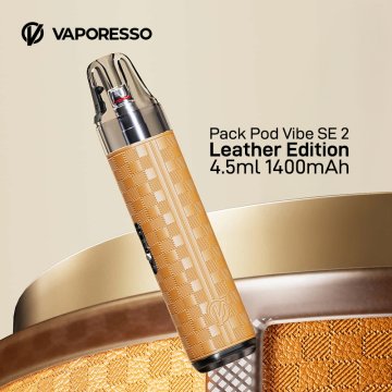 Pack Pod Vibe SE 2 Leather Edition 4.5ml 1400mAh - Vaporesso