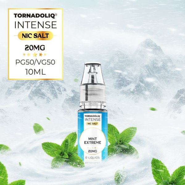Mint Extreme Nic Salts 10ml - Intense by Tornadoliq