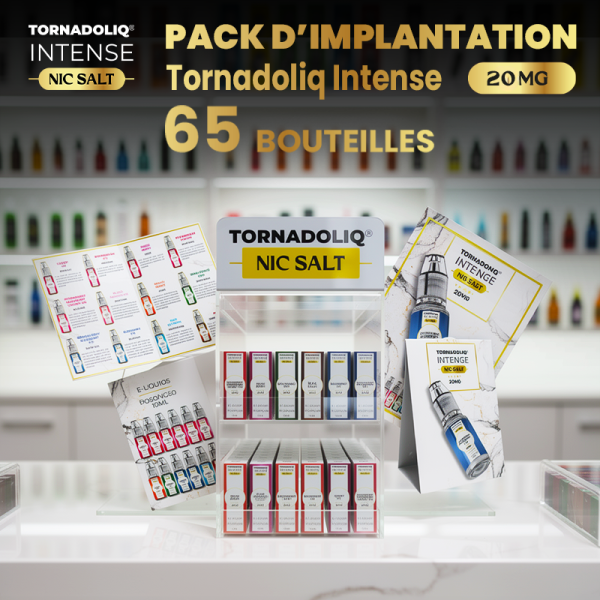 Nic Salts E-liquids Implementation Pack 20mg 10ml (New Flavors) (65pcs) - Intense by Tornadoliq