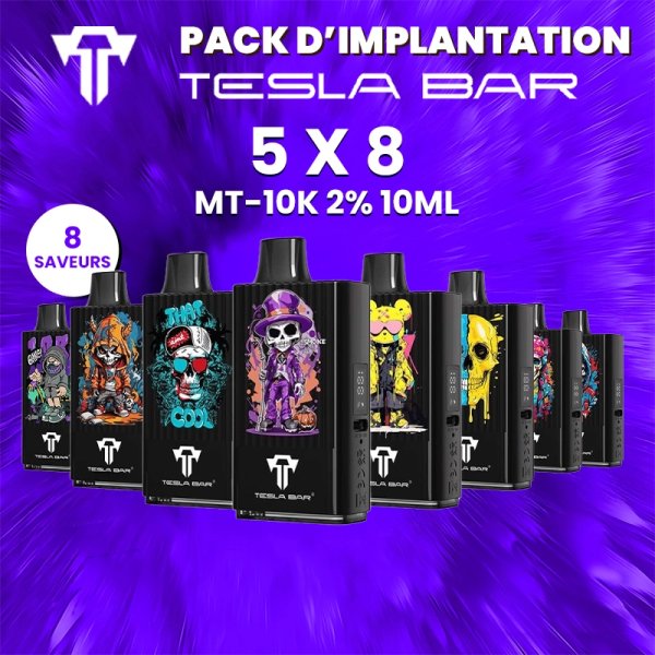 MT-10K 2% 10 ml Implantation Pack (40pcs) - Tesla Bar by Teslacigs