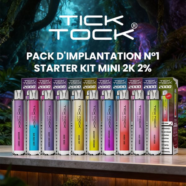 Pack d'implantation N°1 Starter Kit Mini 2k 2% - Tick Tock