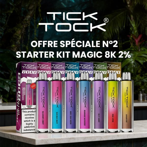 [Special Offer] Starter Kit Magic 8k 2% (100pcs) - Tick Tock