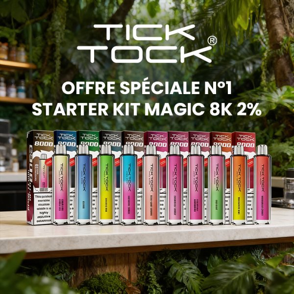 [Special Offer] Starter Kit Magic 8k 2% (110pcs) - Tick Tock
